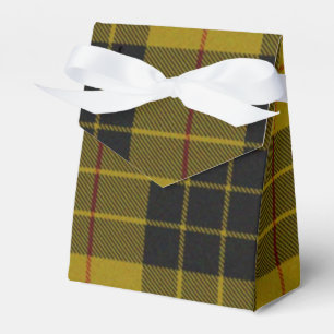 MacLeod tartan yellow black plaid Favor Box