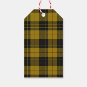 MacLeod tartan yellow black plaid Gift Tags