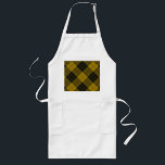 MacLeod tartan yellow black plaid Long Apron<br><div class="desc">MacLeod clan tartan yellow black plaid</div>