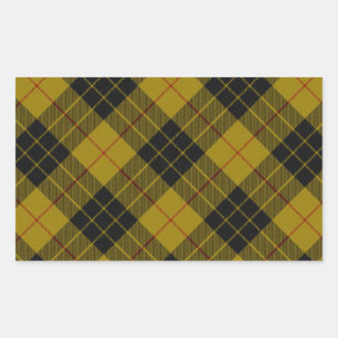 MacLeod tartan yellow black plaid Sticker