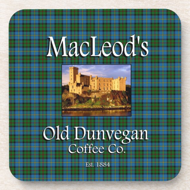 MacLeod's Old Dunvegan Coffee Co. Coaster Set (Front)