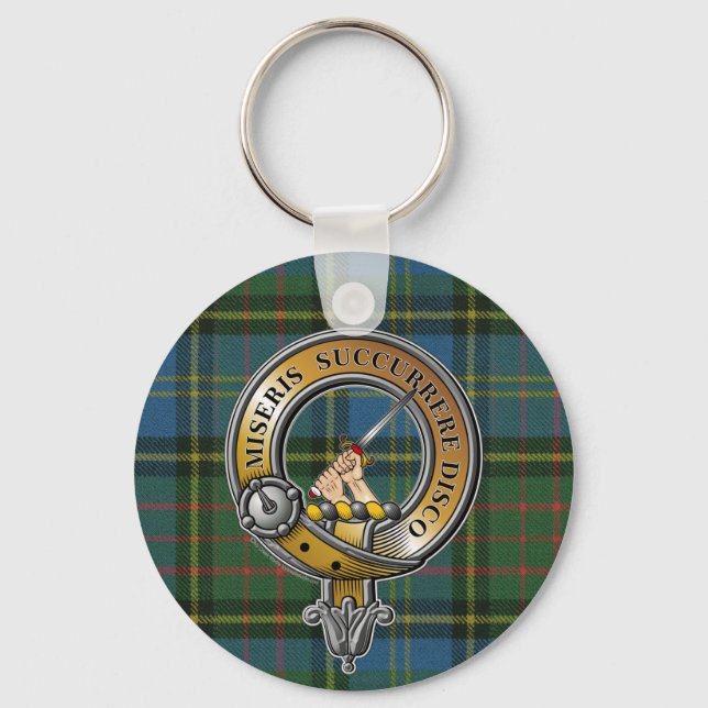 MacMillan Tartan & Badge Keychain (Front)