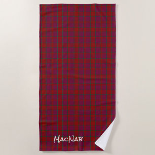 MacNab Clan Tartan Plaid Beach Towel