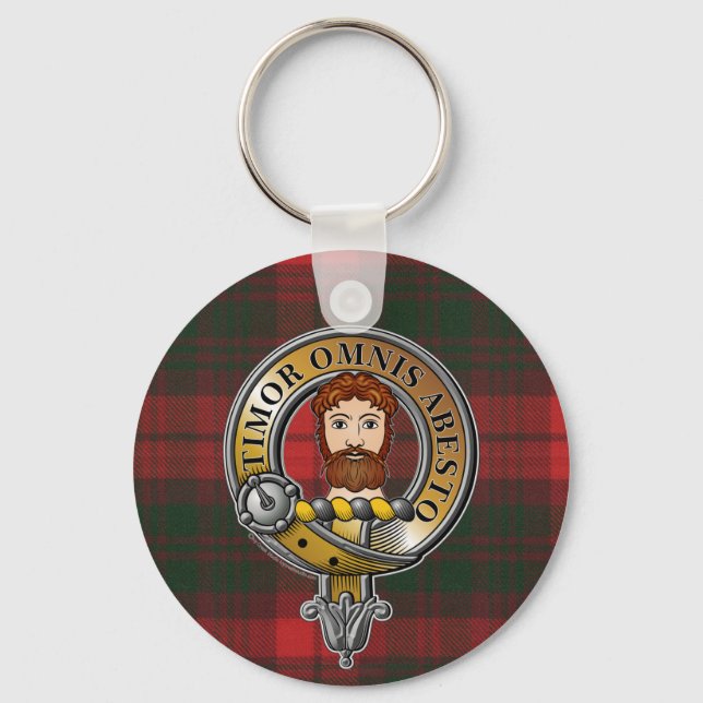MacNab Tartan & Badge Keychain (Front)
