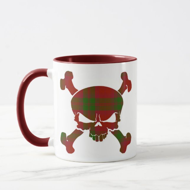 MacNab Tartan Skull No Banner Mug (Left)