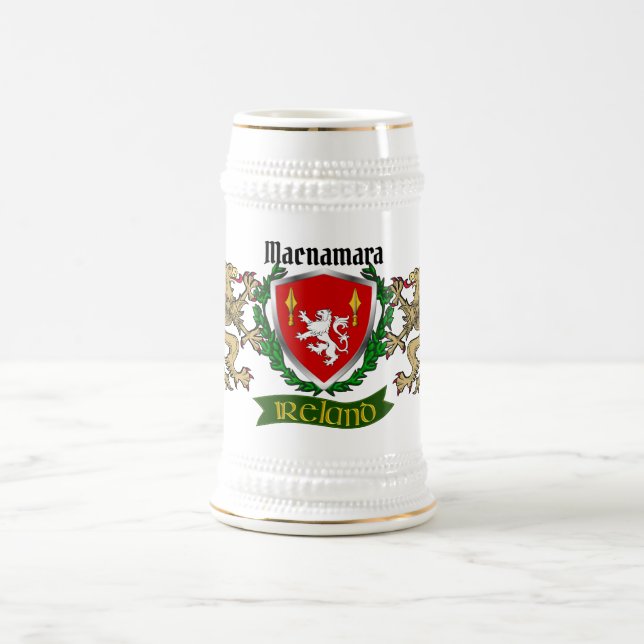 Macnamara Irish Shield Beer Stein (Center)