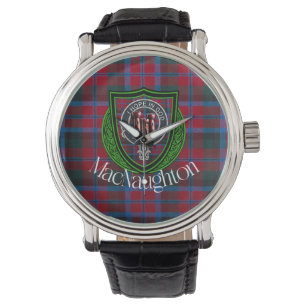 MacNaughton Scottish Clan Tartan & Crest Watch