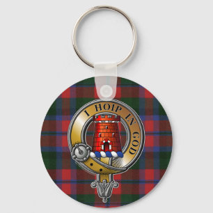 MacNaughton Tartan & Badge Keychain