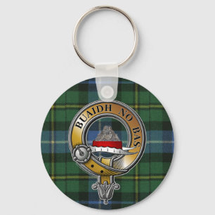 MacNeil-Barra Tartan & Badge Keychain