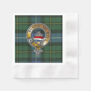 MacNeil-Barra Tartan & Badge Napkin