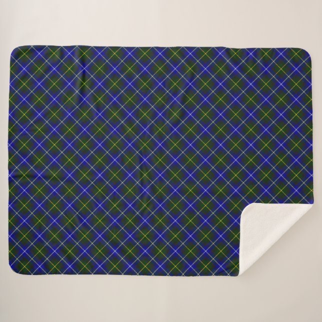 Macneil de Barra tartan bleu vert plaid (Devant (Horizontal))