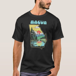 Macon Georgia Outdoors Nature Vintage State Pride T-Shirt