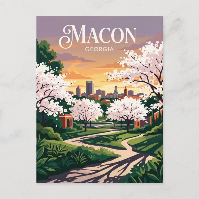 Macon USA Postcard (Front)