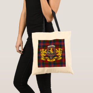 Macpherson Clan Badge & Tartan Tote Bag