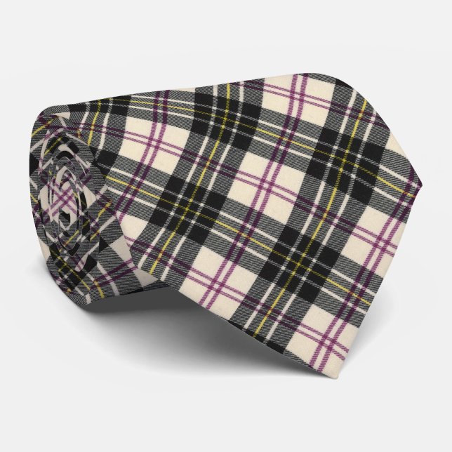 MacPherson Dress Modern Original Scottish Tartan  Tie (Rolled)