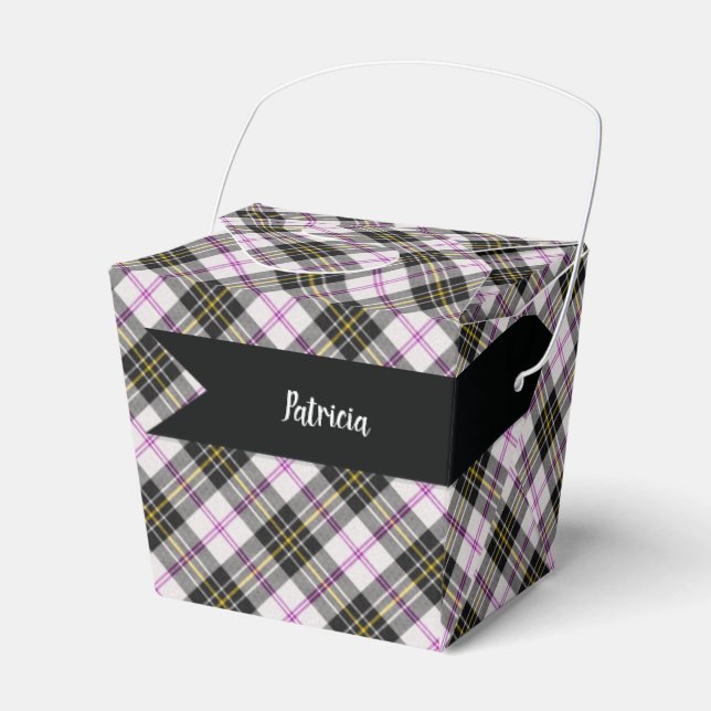 MacPherson Scottish Tartan Plaid Pattern Favor Box (Front Side)