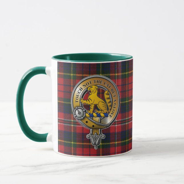 MacPherson Tartan & Badge Mug (Left)