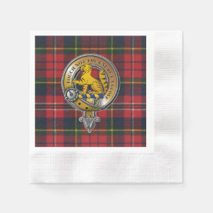 MacPherson Tartan & Badge Napkin