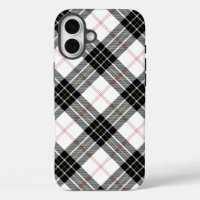 MacPherson tartan black white plaid