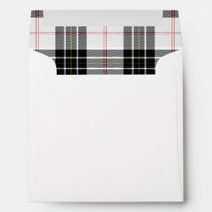MacPherson tartan black white plaid Envelopes