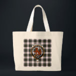 MacPherson Tartan, Clan Badge and Motto Tote<br><div class="desc">MacPherson official tartan,  badge and motto .</div>