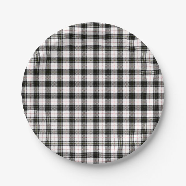MacPherson Tartan Paper Plate (Front)