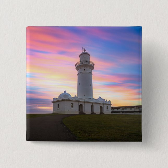 Macquarie Lighthouse | Sydney, Australia 2 Inch Square Button (Front)