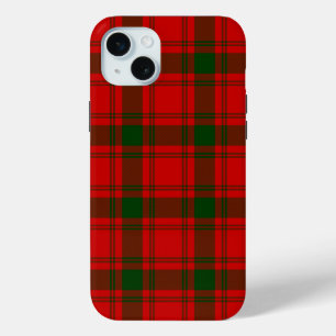 MacQuarrie tartan red green plaid iPhone 15 Mini Case