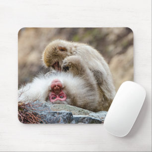 Macque Monkey, Enjoying the Good Life Mouse Pad