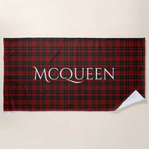 MacQueen Tartan Plaid Beach Towel