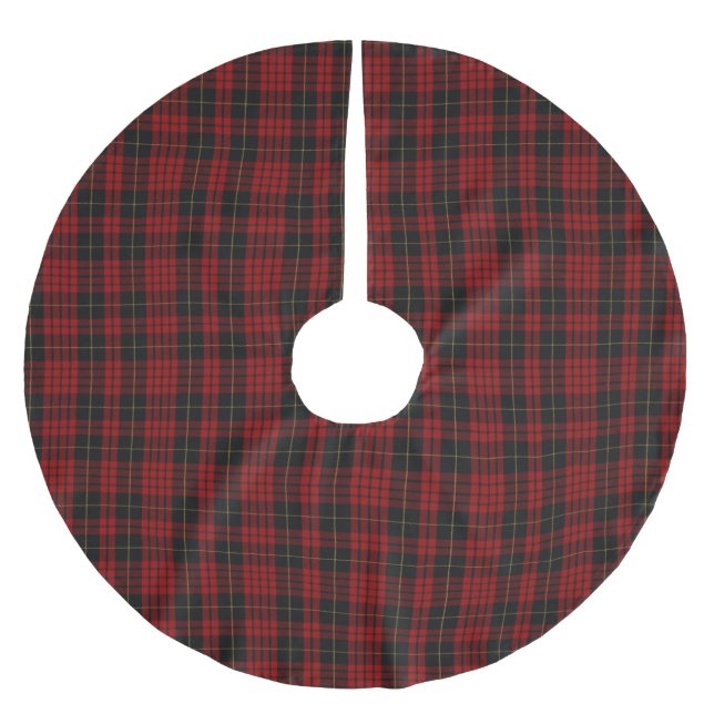 MacQueen Tartan Plaid Tree Skirt (Front)