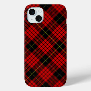 MacQueen Tartan Red and Black Plaid iPhone 15 Mini Case