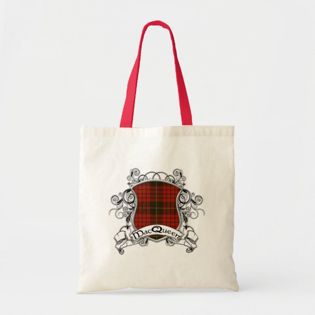 MacQueen Tartan Shield Tote Bag (Front)