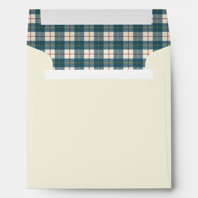 MacRae Chonchra Modern Original Scottish Tartan  Envelope (Back (Bottom))