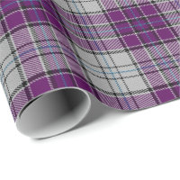 MacRae Dance Purple Tartan Wrapping Paper