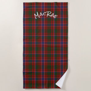 MacRae Tartan Plaid Beach Towel