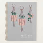 Macrame Artist Handmade Design Hanging Plant Grey Planner<br><div class="desc">Professional Business planner macrame hanging plants</div>