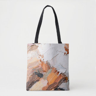 Macro. Abstract art. Expressive embossed pasty oil Tote Bag