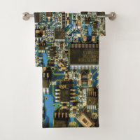 Macro Blue Circuit Board | PCB Photo