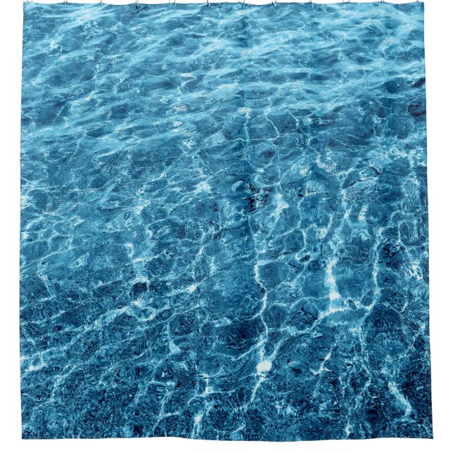 Macro Bubbling Blue Sea Photo (Front)