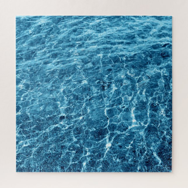 Macro Bubbling Blue Sea Photo Jigsaw Puzzle (Vertical)