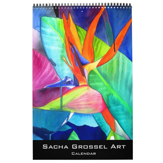 Macro calendrier d'art de fleur par Sacha Grossel (Protection)