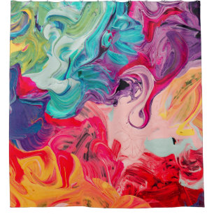 macro close up of different colour oil paint. colo