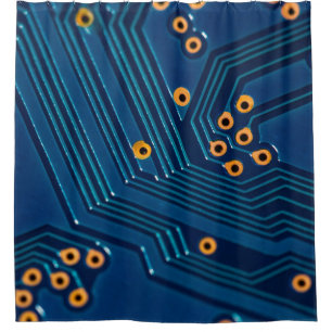 Macro close up view of computer electronic board, 