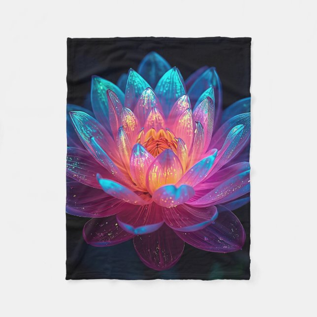 Macro Ethereal Zen Fleece Blanket (Front)