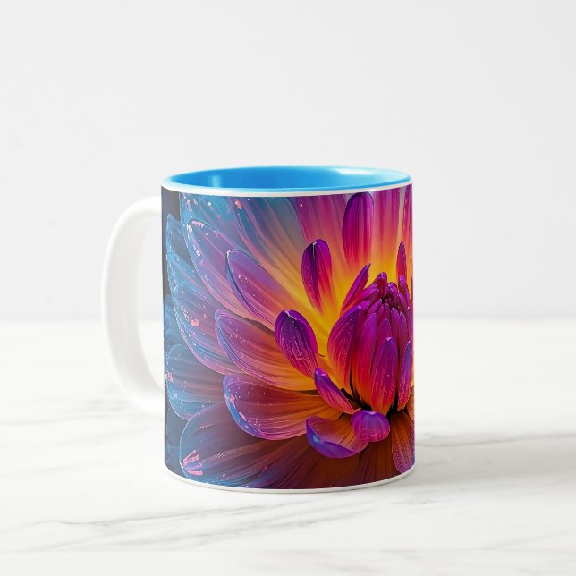 Macro Ethereal Zen Two-Tone Coffee Mug (Front Left)