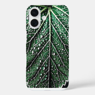 Macro nature leaf iPhone 16 case