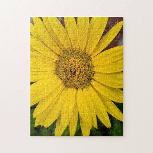 Macro of Yellow Flower Jigsaw Puzzle (Vertical)