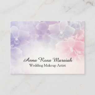 *~* Macro Photo Pink Lavender Floral Elegant Business Card