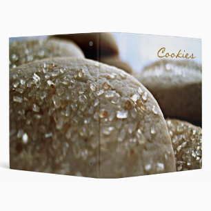 Macro Photo Sugar Cookies Recipe Binder 1 inch